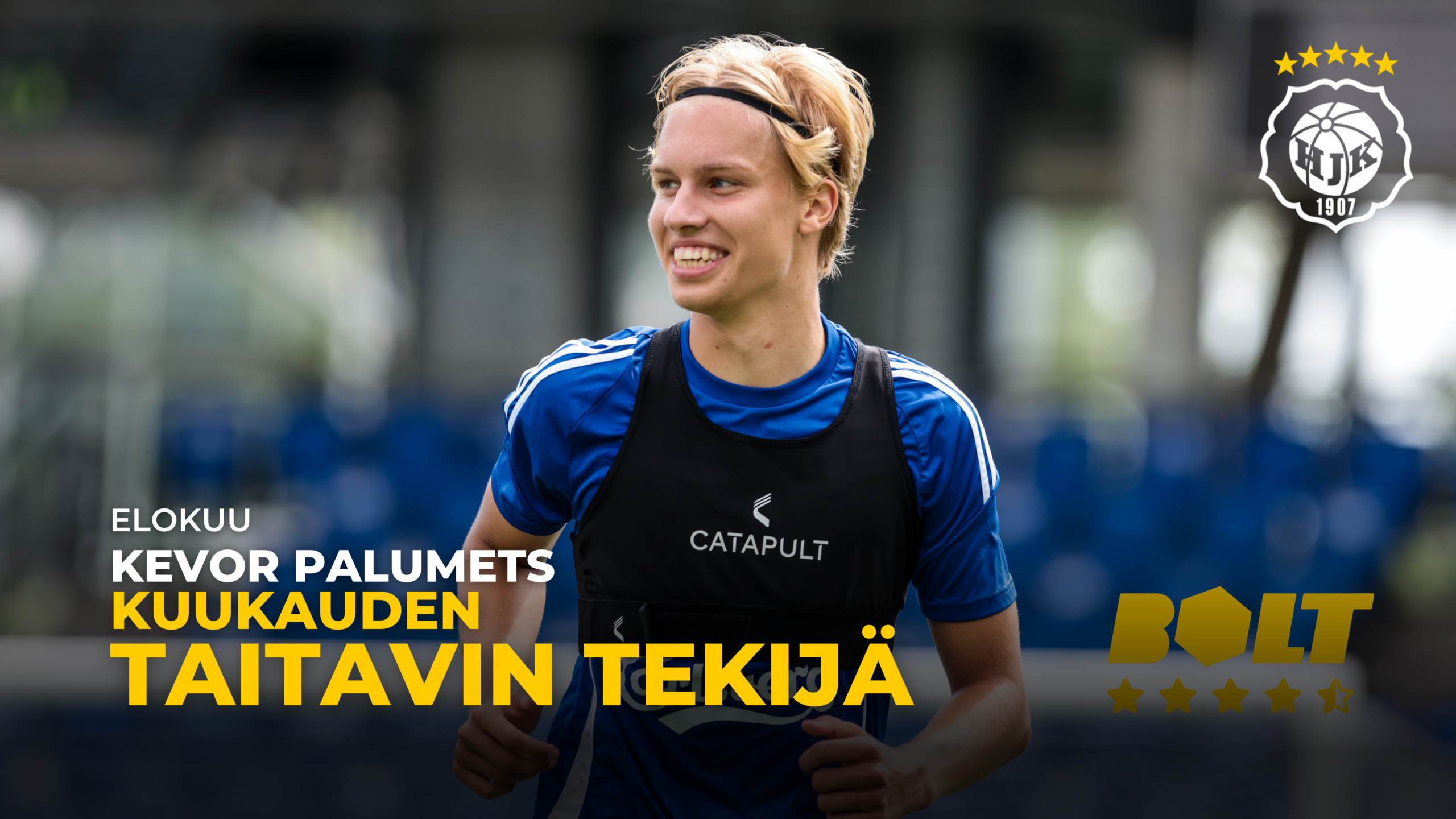 Palumets Bolt.Worksin kuukauden taitavin tekijä: Kevor Palumets - HJK Helsinki